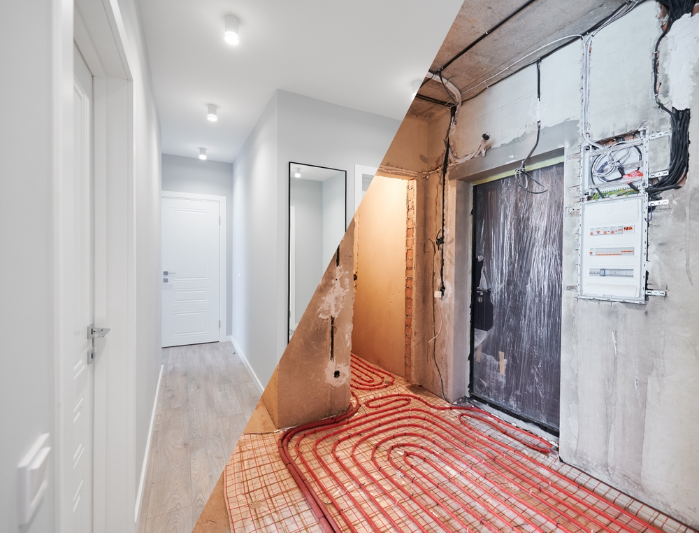 Comparison,Of,Old,Flat,With,Underfloor,Heating,Pipes,And,New